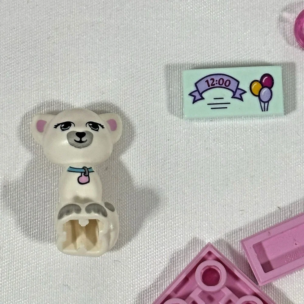 LEGO Friends 41114 Party Styling Kids Set Pink Jewel the Cat Complete No Box